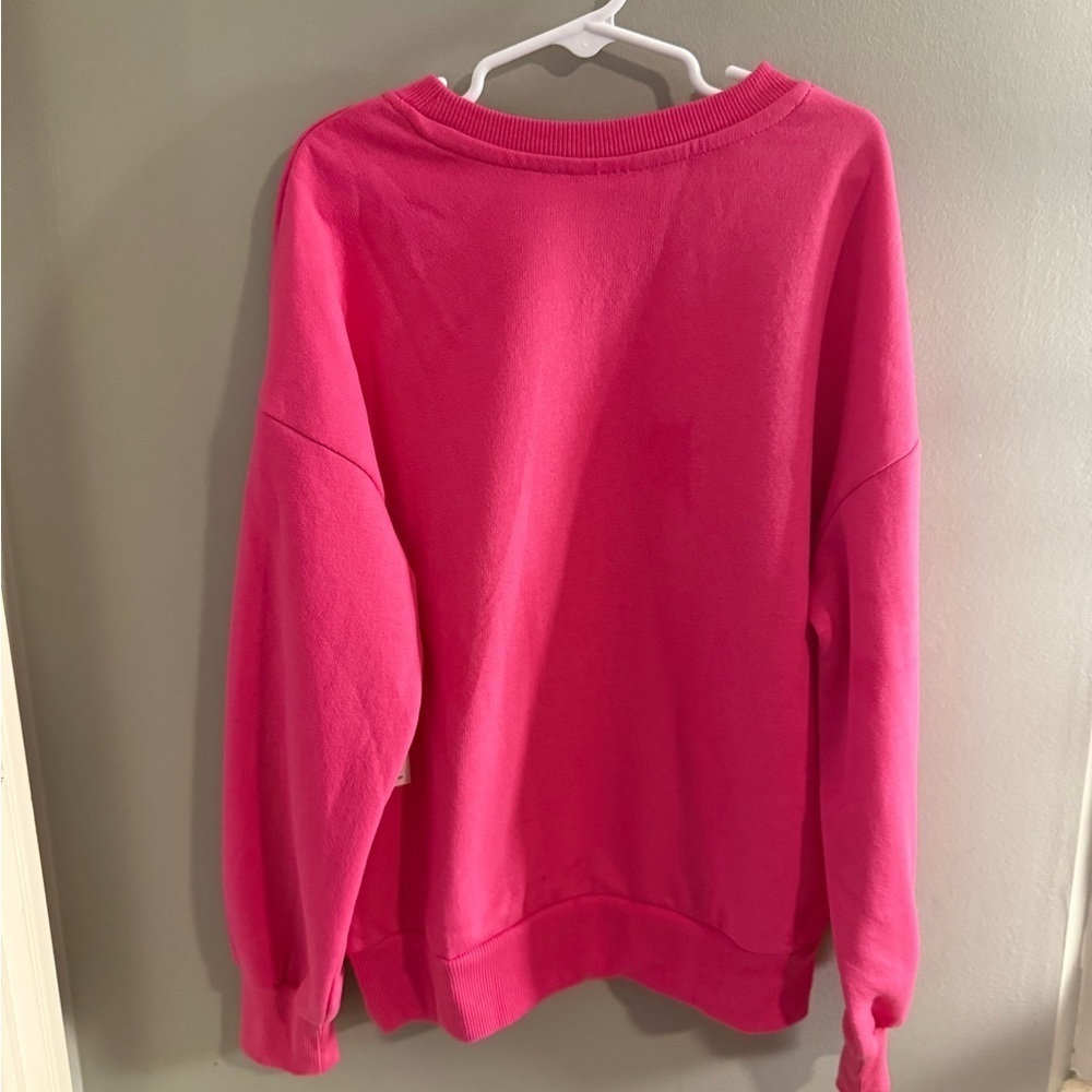 NWT Barbie Pink and Purple Crew Neck Sweatshirt - Picture 3 of 7